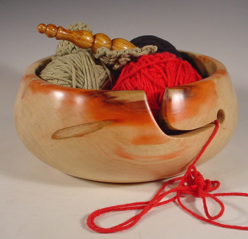 Crochet Hook Box Elder Yarn Bowl