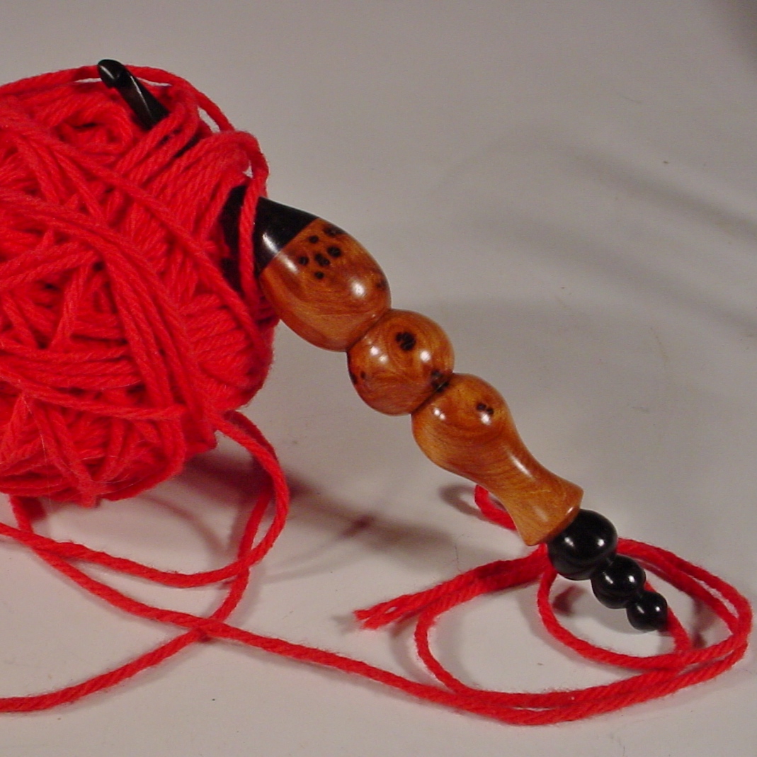 Wood Crochet Hook Chamise Root Burl Bryan Nelson NELSONWOOD